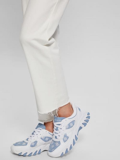 Guess Norina Peony Jogger Sneakers Zwart Wit | GUESS-SN29501