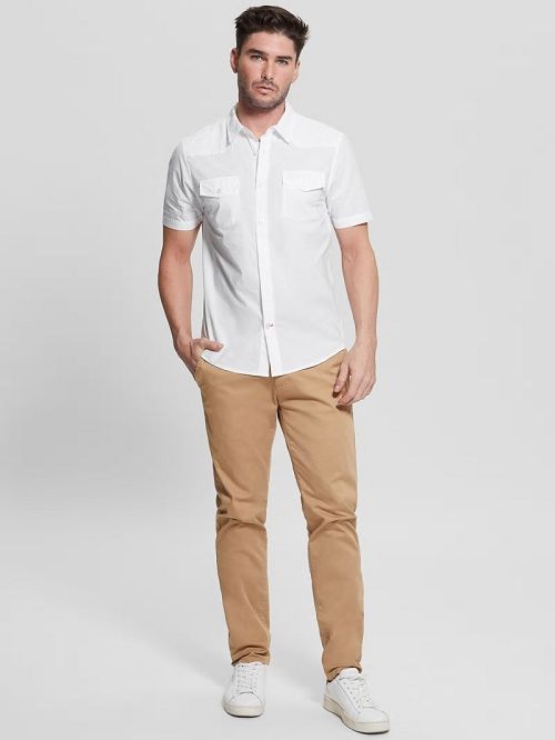 Guess Nottingham Shirt Wit | GUESS-SN31161