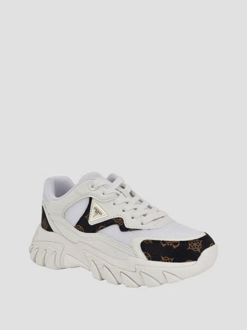 Guess Nowah Signature Joggers Zwart Wit | GUESS-SN29573