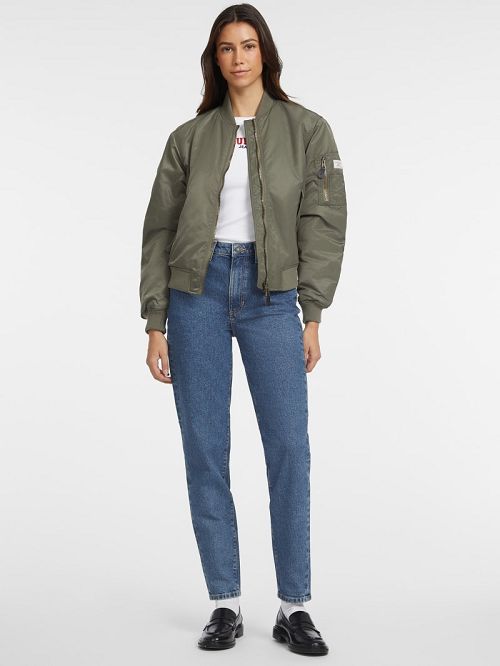 Guess Nylon Bomber Jacket Groen | GUESS-SN28026
