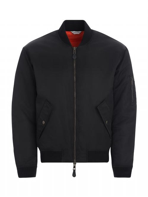 Guess Nylon Bomber Jacket Zwart | GUESS-SN30835