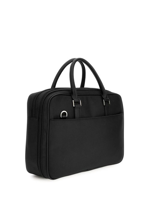 Guess Nylon Briefcase Zwart | GUESS-SN31774