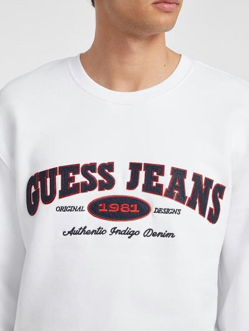 Guess Original Design Sweatshirt Wit | GUESS-SN31493