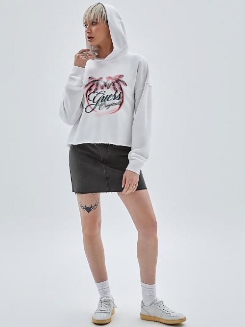 Guess Originals Belted Denim Skirt Zwart | GUESS-SN28128
