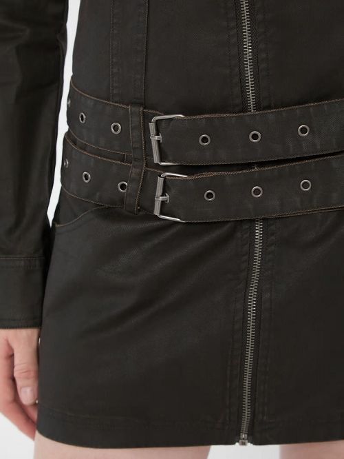 Guess Originals Belted Dress Zwart | GUESS-SN26855