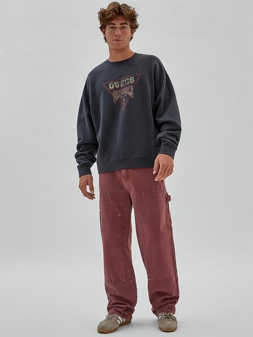 Guess Originals Canvas Carpenter Pant Rood | GUESS-SN31409