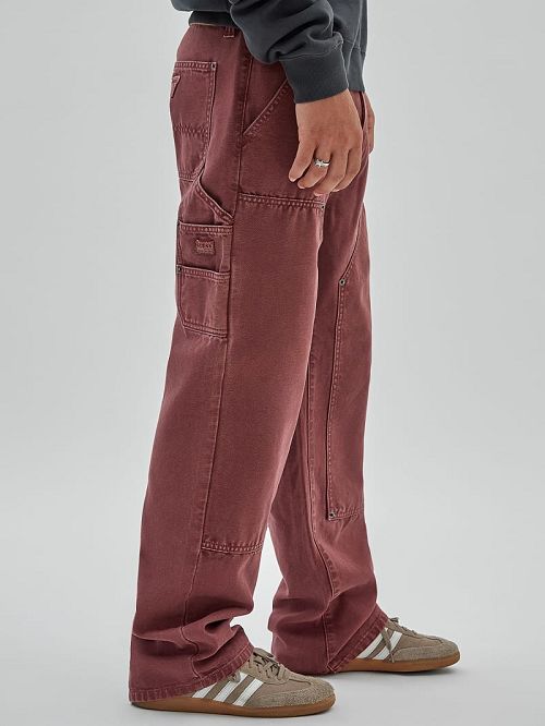 Guess Originals Canvas Carpenter Pant Rood | GUESS-SN31409