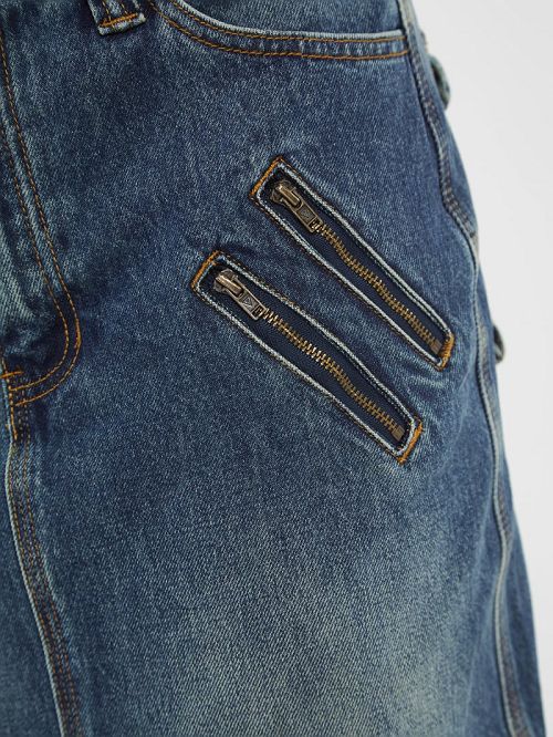 Guess Originals Cargo Denim Skirt Blauw | GUESS-SN26576