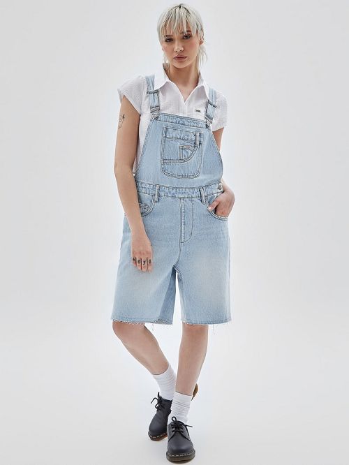 Guess Originals Carpenter Shortalls Blauw | GUESS-SN26539