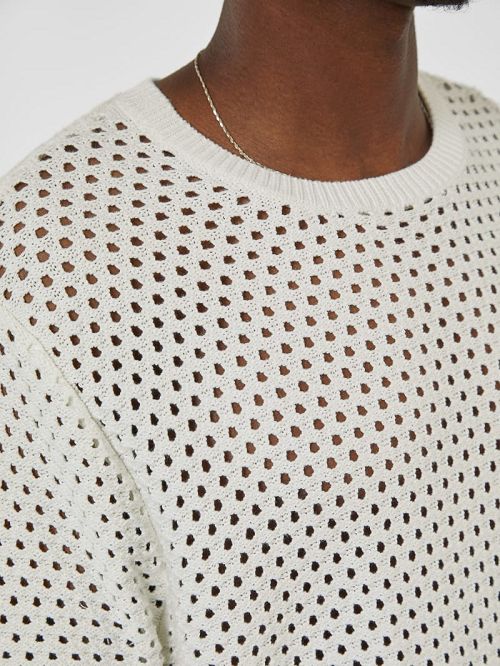 Guess Originals Crochet Sweater Wit | GUESS-SN30887