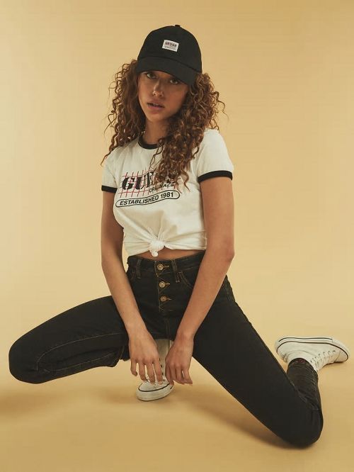 Guess Originals Dad Hat Zwart | GUESS-SN30168