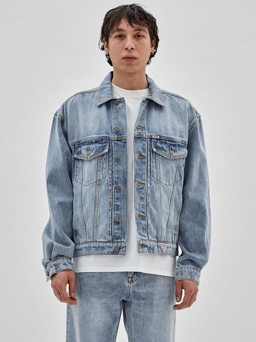 Guess Originals Denim Kit Jacket Blauw | GUESS-SN30818