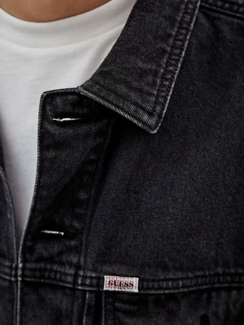 Guess Originals Denim Kit Jacket Zwart | GUESS-SN30715