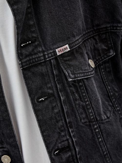 Guess Originals Denim Kit Jacket Zwart | GUESS-SN30715