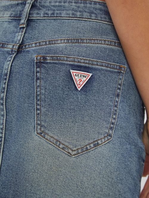 Guess Originals Denim Mini Skirt Blauw | GUESS-SN26510