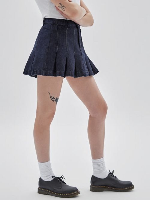Guess Originals Denim Tennis Skirt Blauw | GUESS-SN28134
