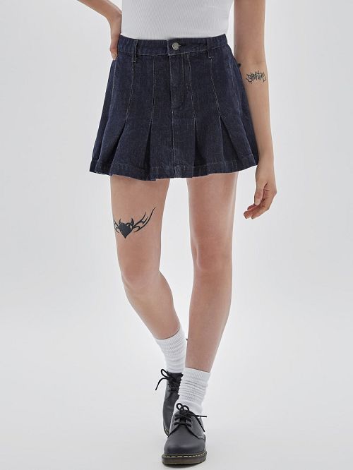 Guess Originals Denim Tennis Skirt Blauw | GUESS-SN28134