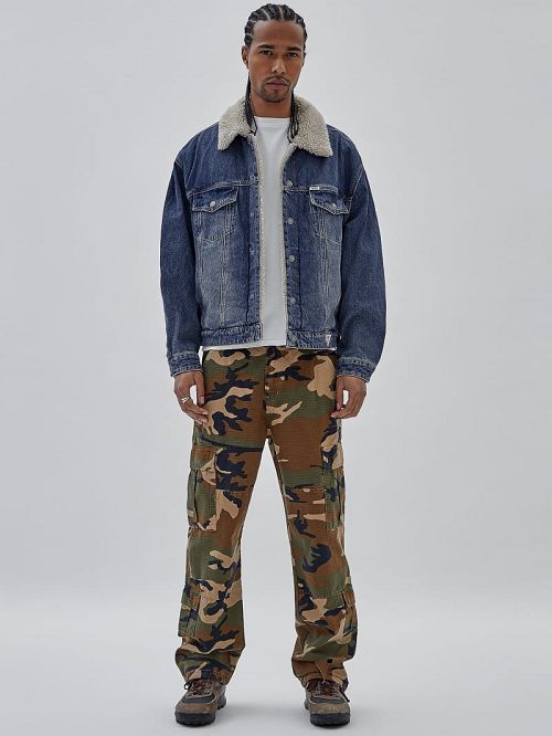Guess Originals Denim Trucker Jacket Blauw | GUESS-SN30767