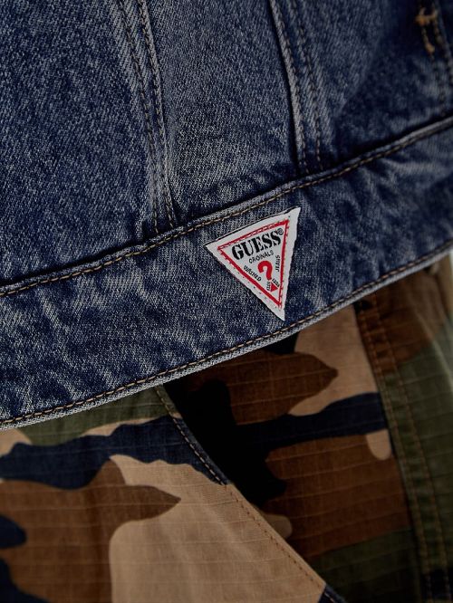 Guess Originals Denim Trucker Jacket Blauw | GUESS-SN30767