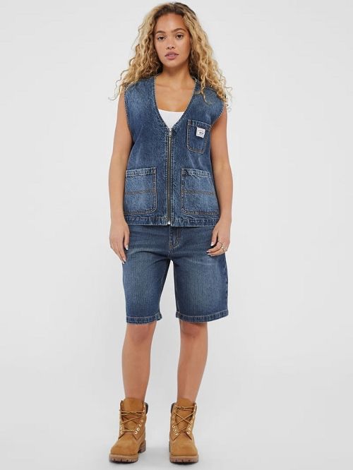 Guess Originals Denim Vest Blauw | GUESS-SN30841