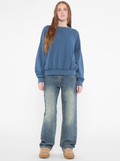 Guess Originals Distressed Pullover Blauw | GUESS-SN27736