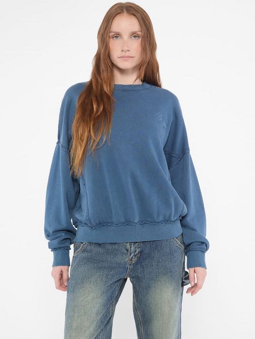 Guess Originals Distressed Pullover Blauw | GUESS-SN27736