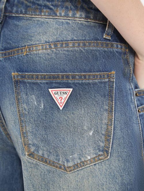Guess Originals Double Pocket Wide-Leg Jeans Blauw | GUESS-SN26551