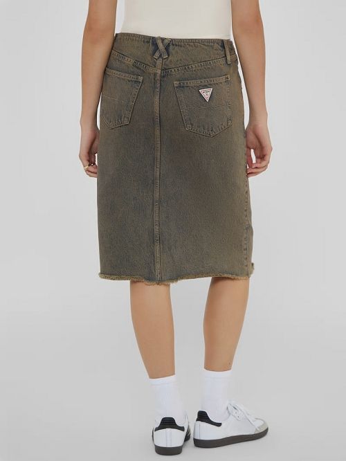 Guess Originals Double Skirt Bruin | GUESS-SN28152