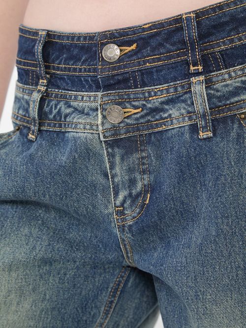 Guess Originals Double Waistband Carpenter Jeans Blauw | GUESS-SN26550
