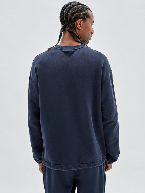 Guess Originals Drawstring Sweatshirt Blauw | GUESS-SN30933