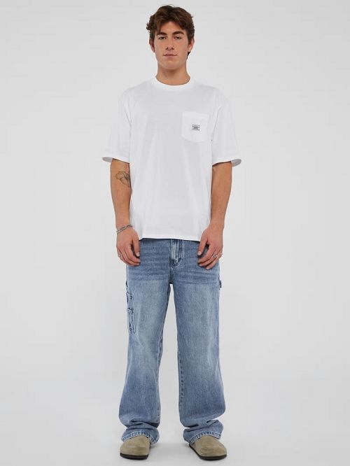 Guess Originals Eco Label Tee Wit | GUESS-SN30477