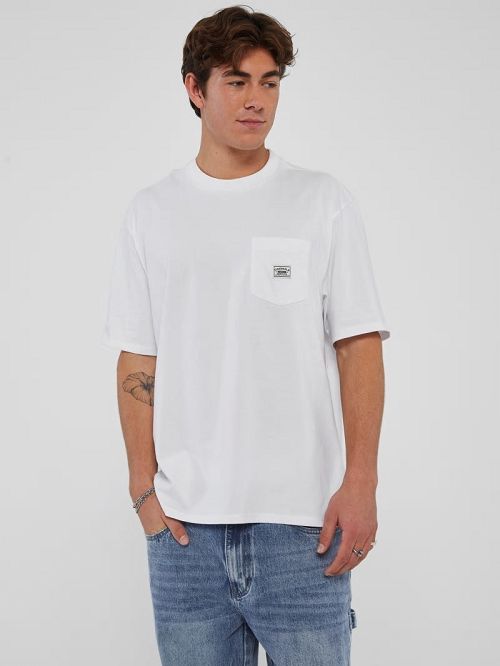 Guess Originals Eco Label Tee Wit | GUESS-SN30477