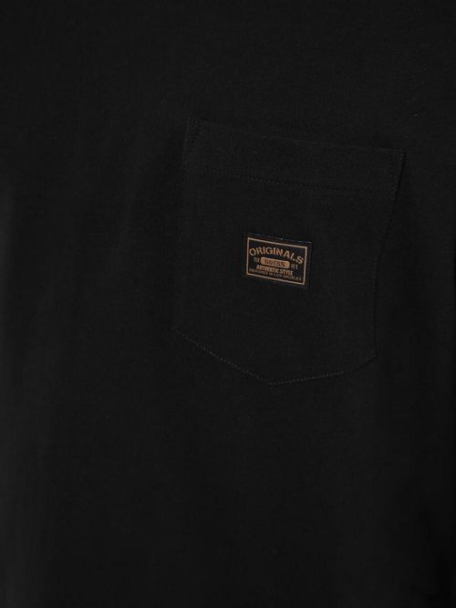 Guess Originals Eco Label Tee Zwart | GUESS-SN30480