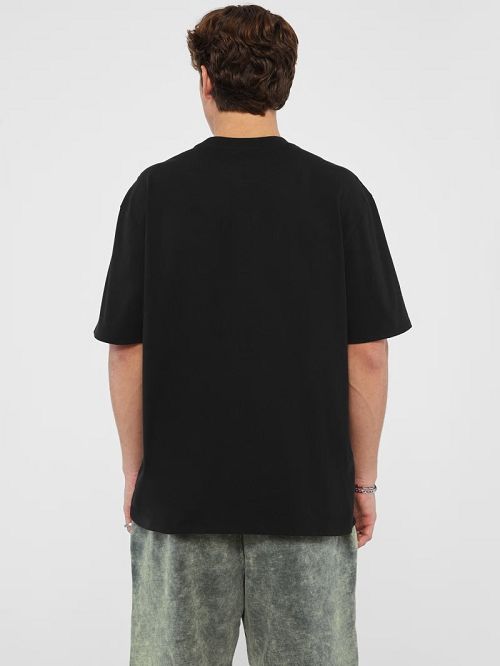 Guess Originals Eco Label Tee Zwart | GUESS-SN30480