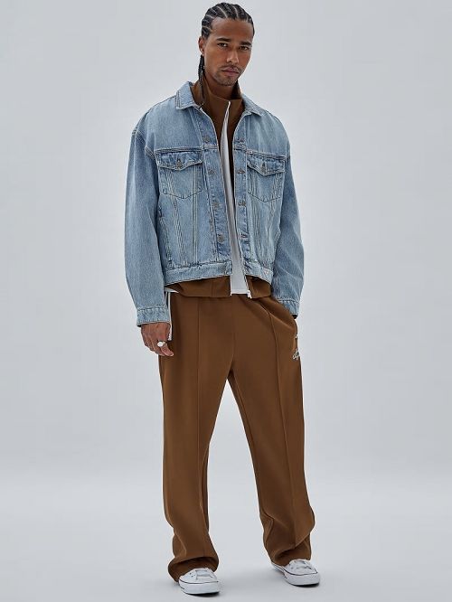 Guess Originals Eco Tricot Track Jacket Bruin | GUESS-SN30741