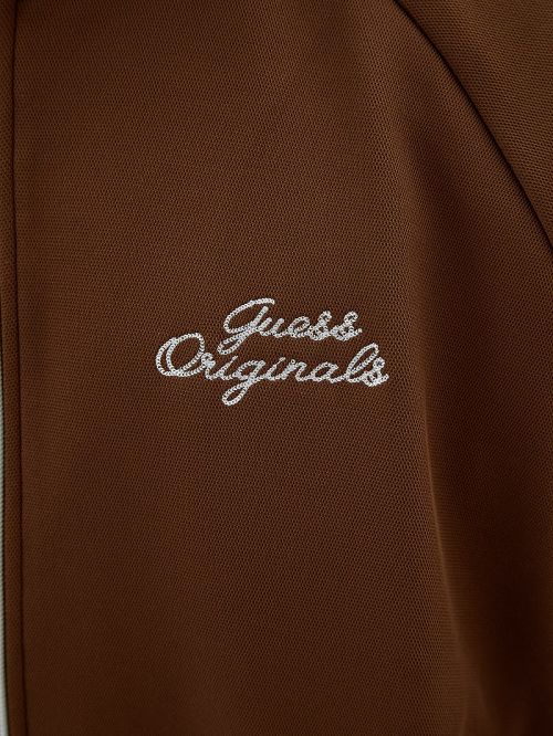 Guess Originals Eco Tricot Track Jacket Bruin | GUESS-SN31465