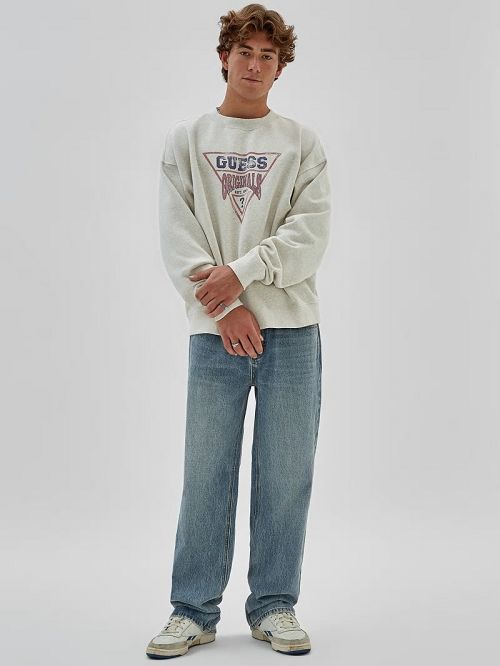 Guess Originals Eco Vintage Heather Dev Sweatshirt Grijs | GUESS-SN30892