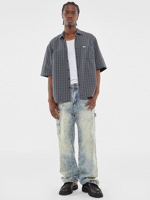 Guess Originals Faded Denim Carpenter Jeans Blauw | GUESS-SN30344