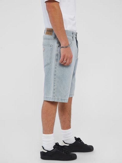 Guess Originals Herringbone Denim Shorts Blauw | GUESS-SN30368