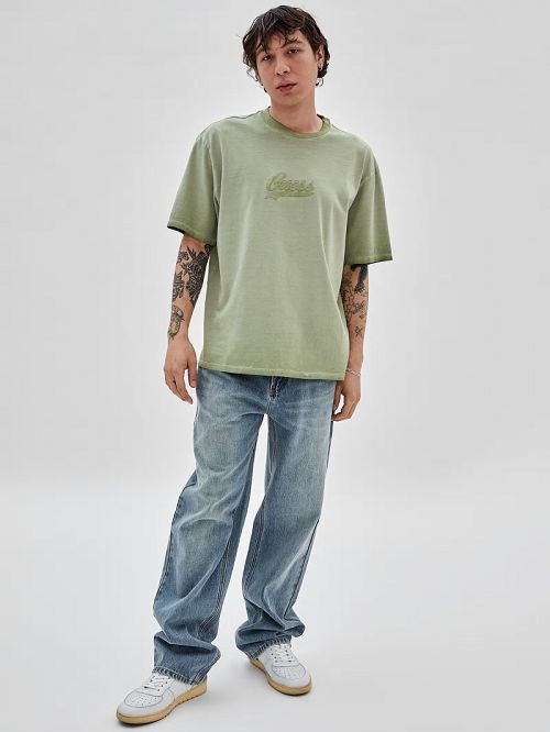 Guess Originals Icon Logo Tee Groen | GUESS-SN30471