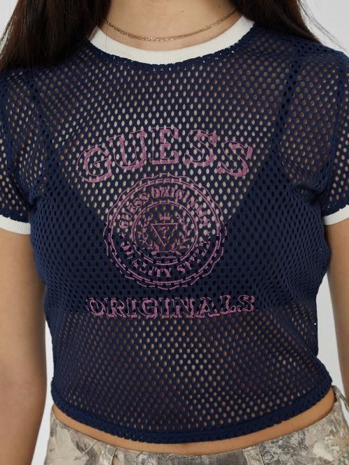 Guess Originals Jersey Top Blauw | GUESS-SN27187