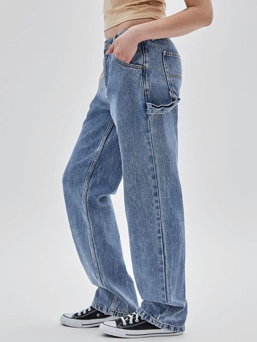 Guess Originals Kit Acid Washed Carpenter Jeans Blauw | GUESS-SN26580