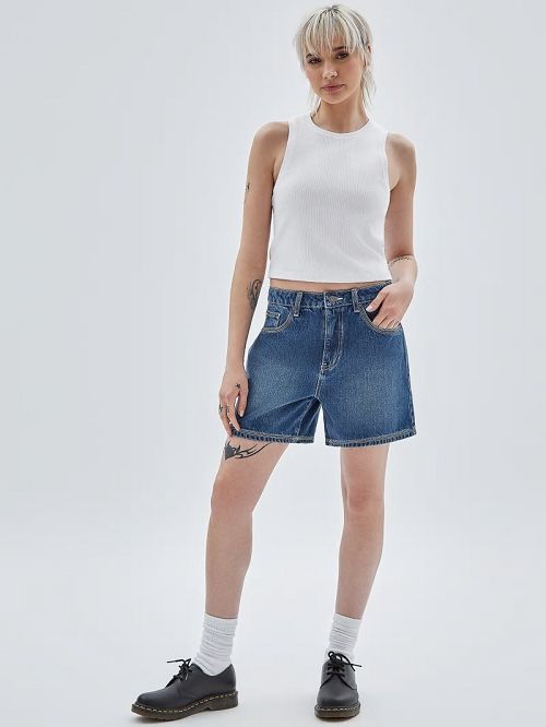 Guess Originals Kit Boyfriend Shorts Blauw | GUESS-SN26545