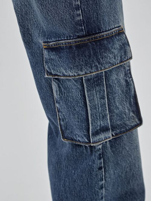 Guess Originals Kit Cargo Jeans Blauw | GUESS-SN26553