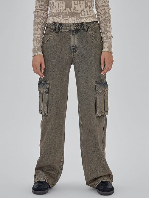 Guess Originals Kit Cargo Jeans Bruin | GUESS-SN26583