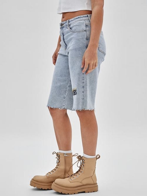 Guess Originals Kit Denim Bermuda Shorts Blauw | GUESS-SN28112