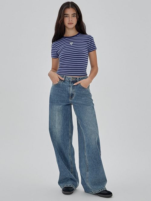 Guess Originals Kit Flare Jeans Blauw | GUESS-SN26570