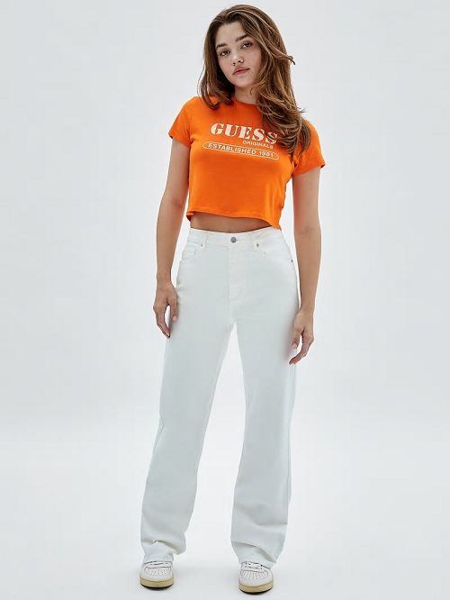 Guess Originals Kit Mom Jeans Wit | GUESS-SN28205