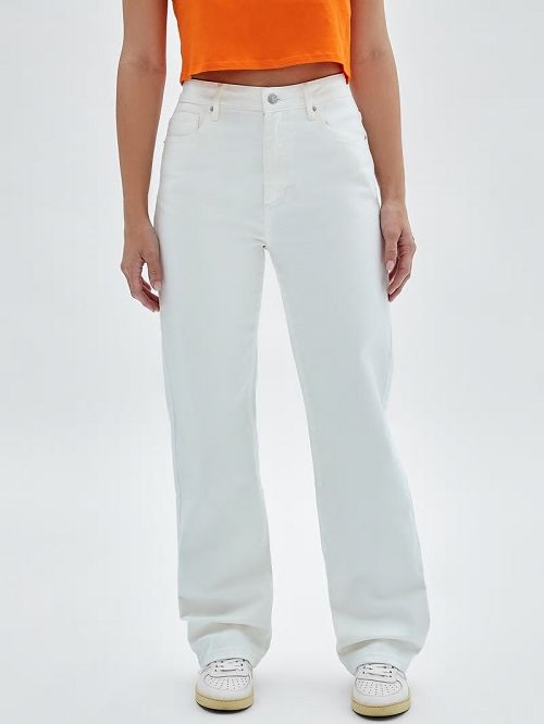 Guess Originals Kit Mom Jeans Wit | GUESS-SN28205