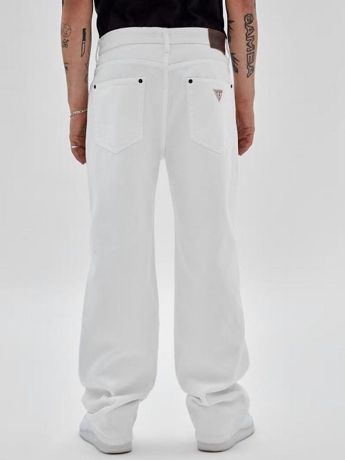 Guess Originals Kit Relaxed Jeans Wit | GUESS-SN30360